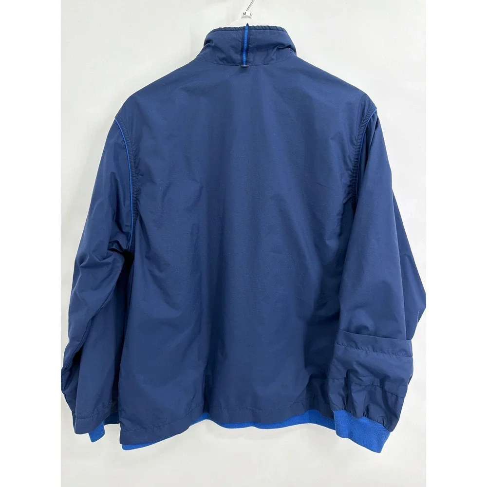 Nike Womens XL Blue Full Zip Windbreaker‎ Jacket Jersey Lined Lightweight Pocket